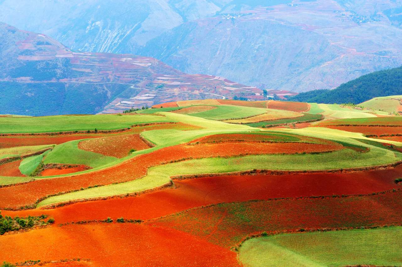 Provincie Yunnan, jihozápadně od Číny skládačky online
