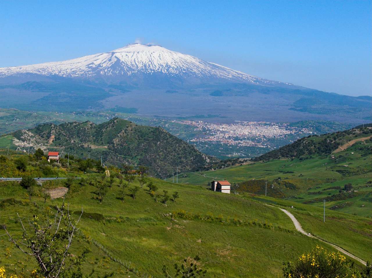 A vulkán Etna kirakós online