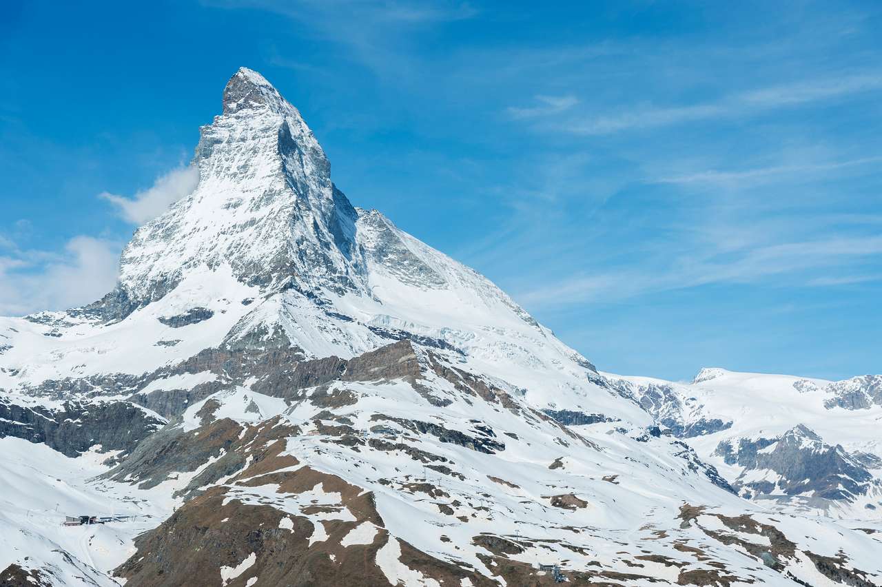 Berg Matterhorn, Zermatt, Schweiz Puzzlespiel online