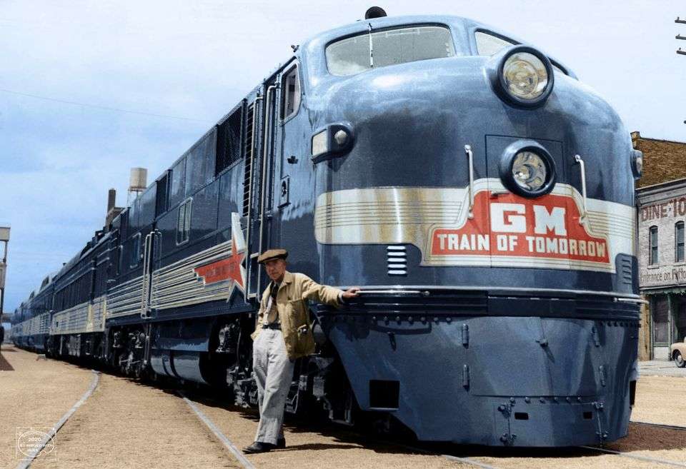 1947 - GM-tåg i morgon Pussel online