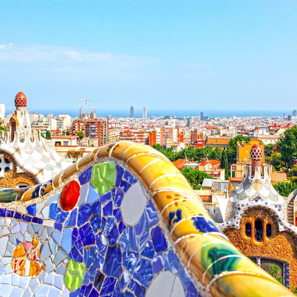Park Guell v Barceloně online puzzle