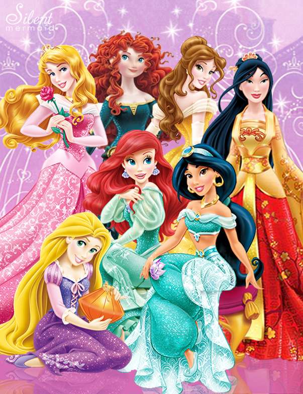 Princezny z pohádek Disney skládačky online