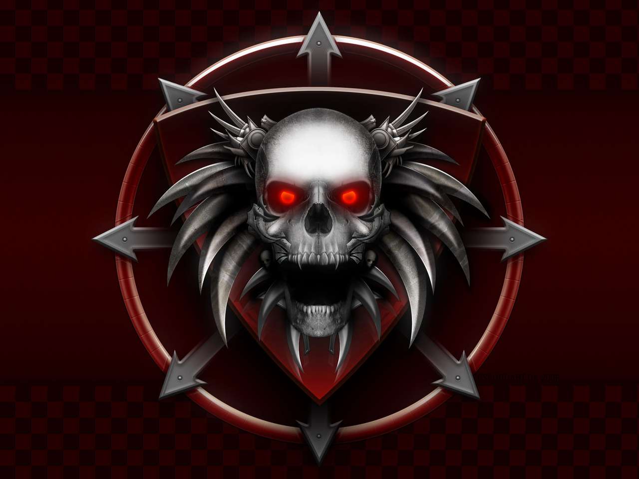 Skull emblem. jigsaw puzzle online