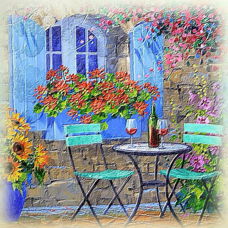 Provence ég alatt (akvarell) online puzzle