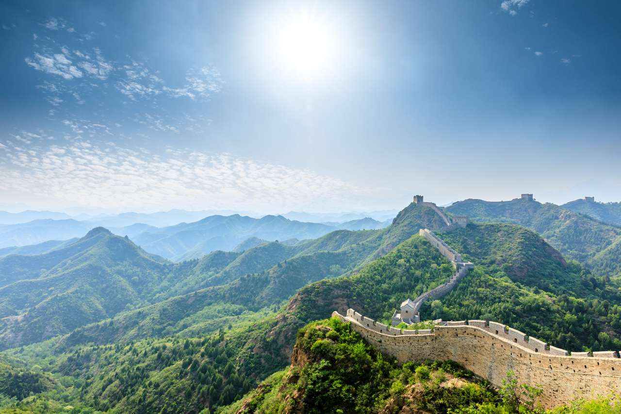 Великая Китайская стена в Цзиньшаньлинге пазл онлайн