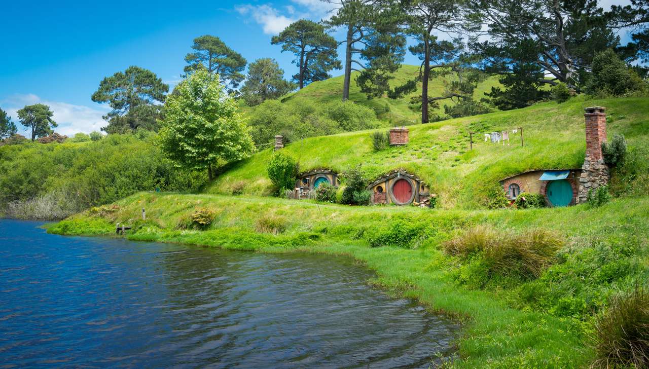 Матамата, Новая Зеландия - Хоббитон пазл онлайн