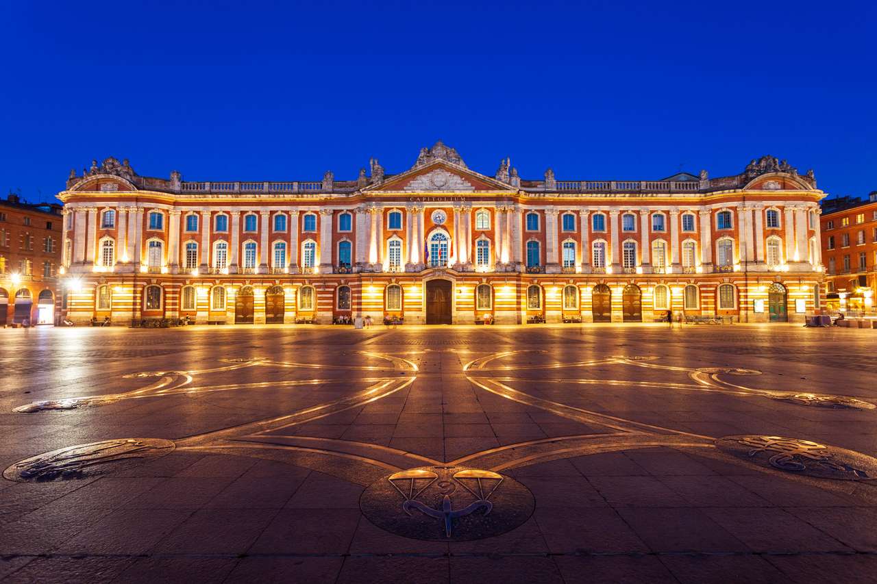 Das Kapitol der Toulouse-Stadt in Frankreich Online-Puzzle