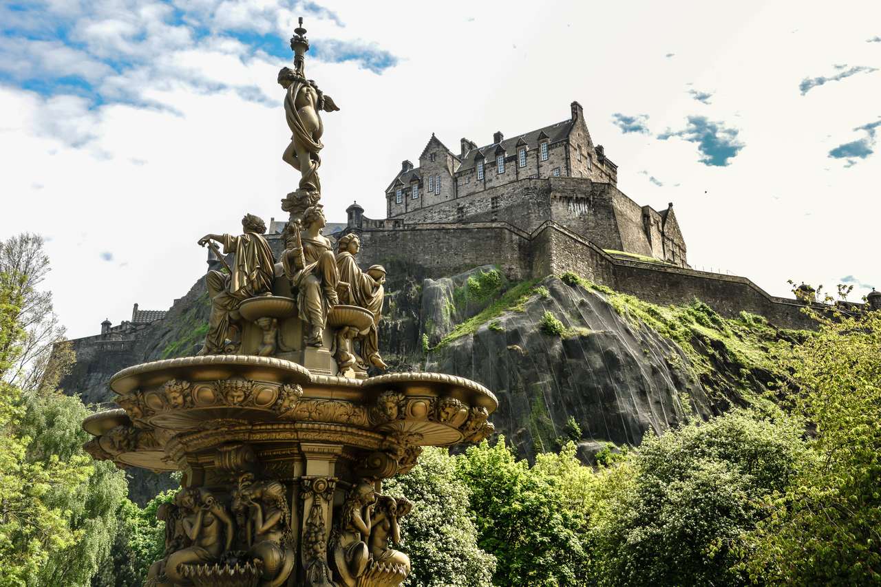 Edinburgh Castle, Schotland, Verenigd Koninkrijk online puzzel