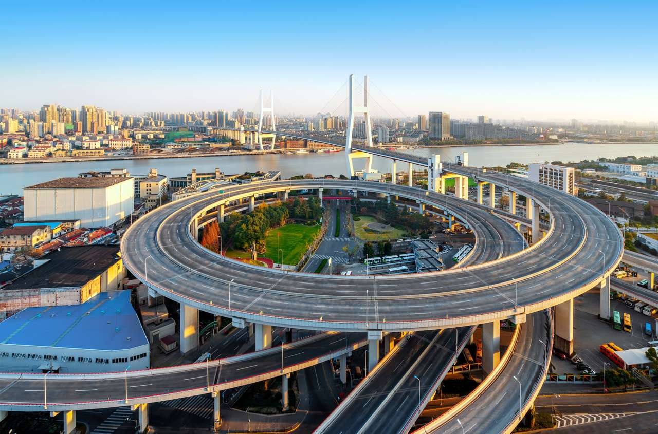 Nanpu Bridge, Китай онлайн пъзел