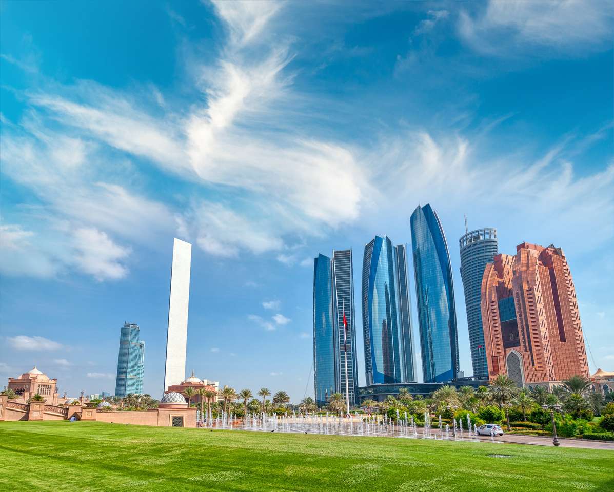 Abu Dhabi van Emirates Palace Gardens online puzzel