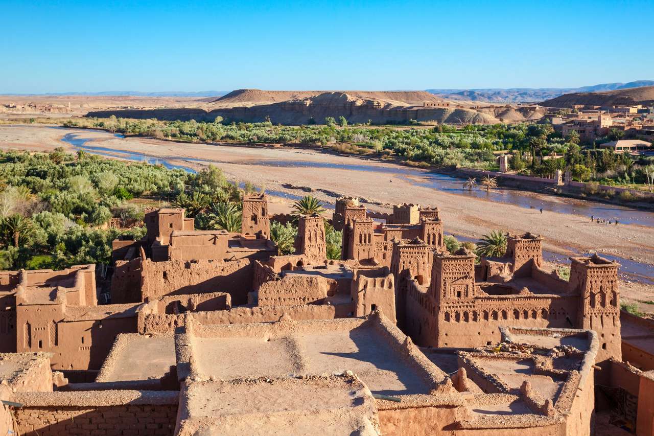 Місто-укріплене місто Айт-Бен-Хадду в Марокко пазл онлайн