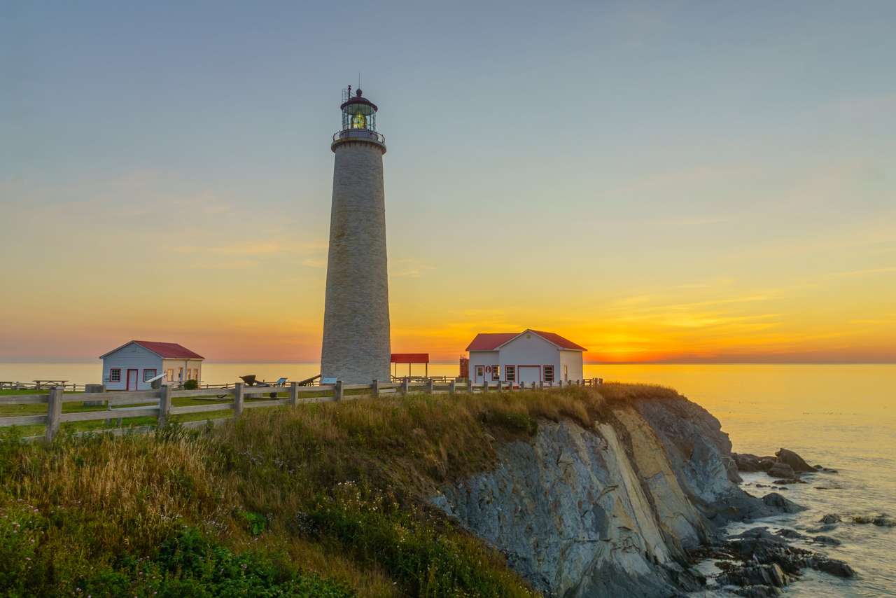 Cap-des-Rosiers Lighthouse, Canada jigsaw puzzle online