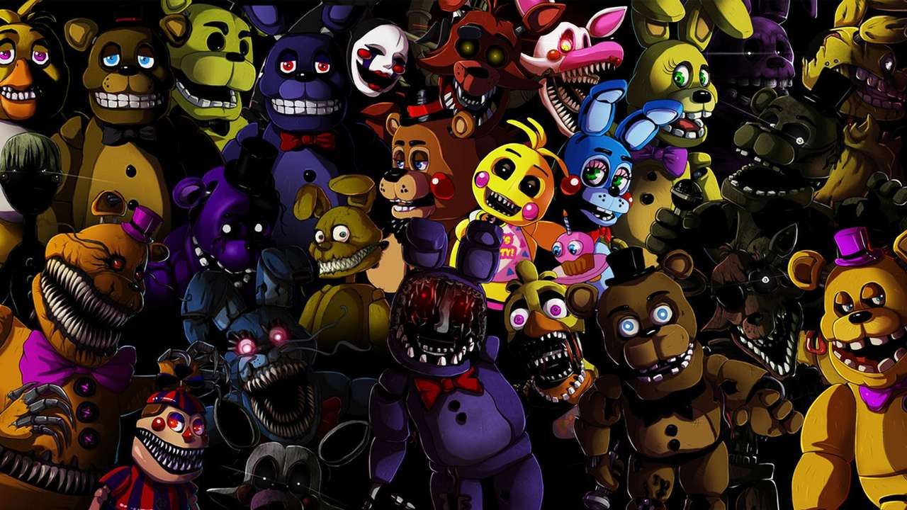 FNAF 1-2-3-4. puzzle en ligne