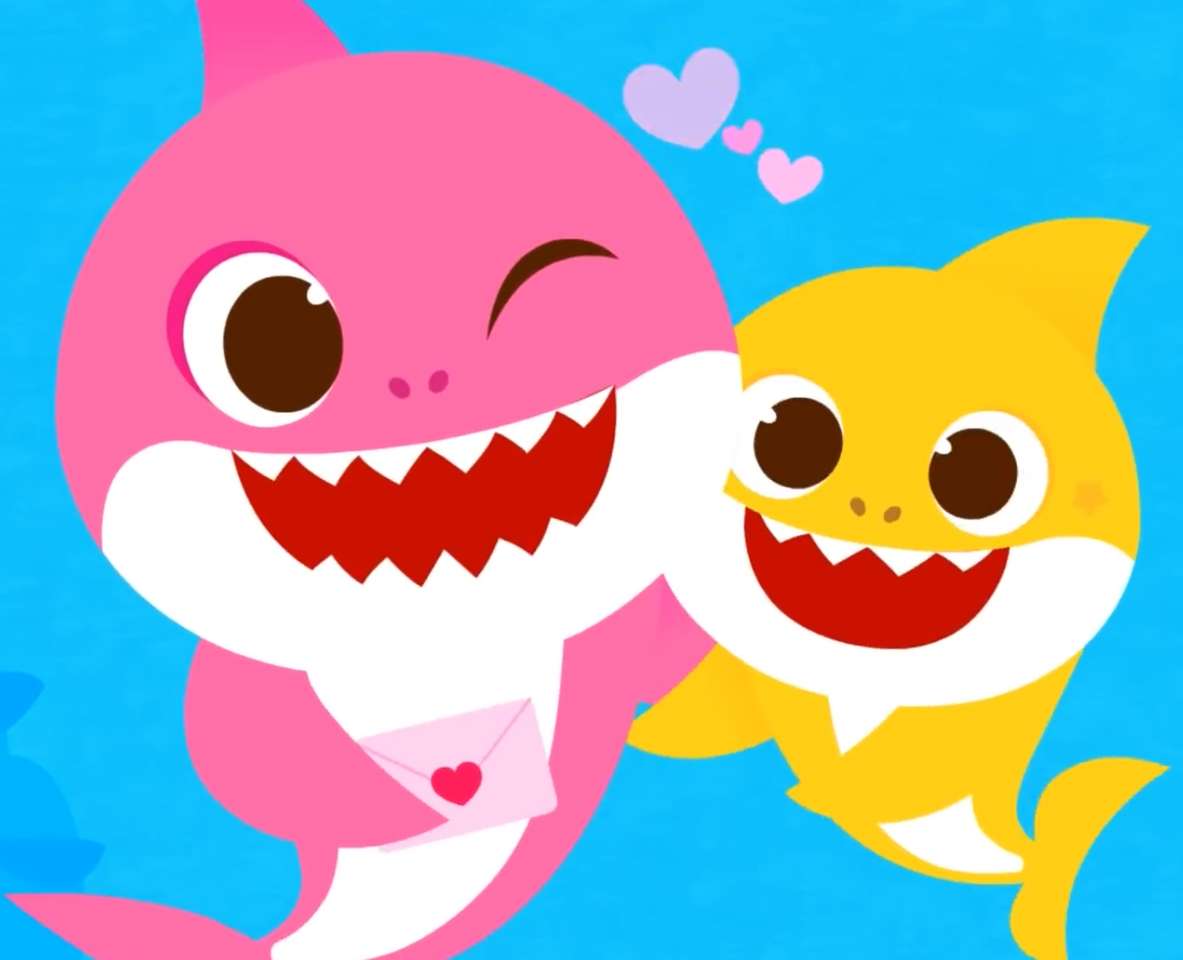 Мама Акула и Детеныш Акулы онлайн-пазл