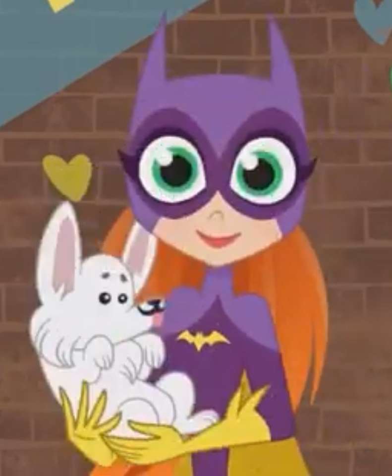Batgirl en een puppy legpuzzel online
