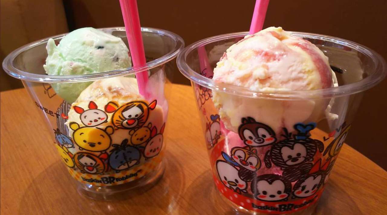 Dva šálky zmrzliny skládačky online