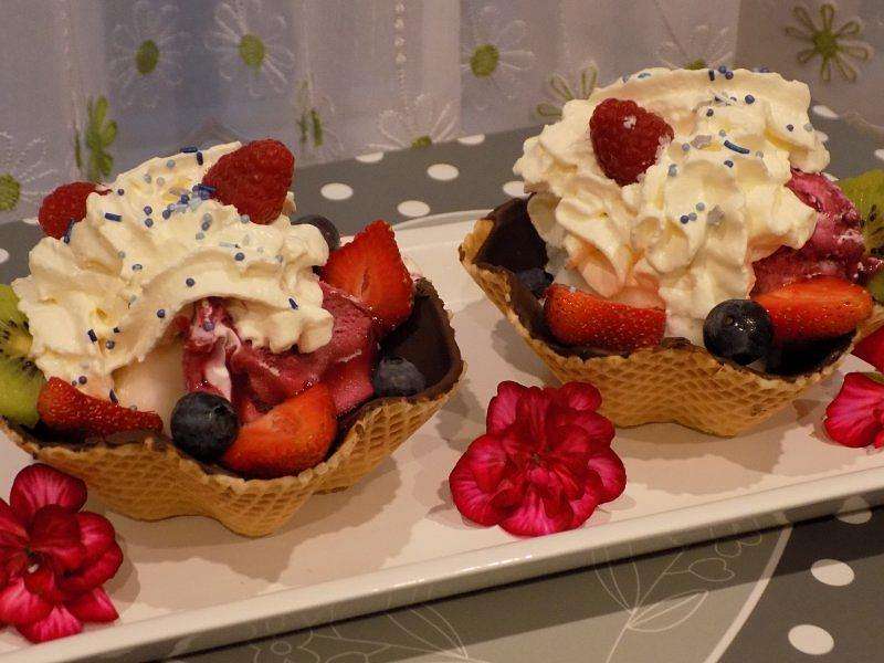 Десерты с мороженым пазл онлайн