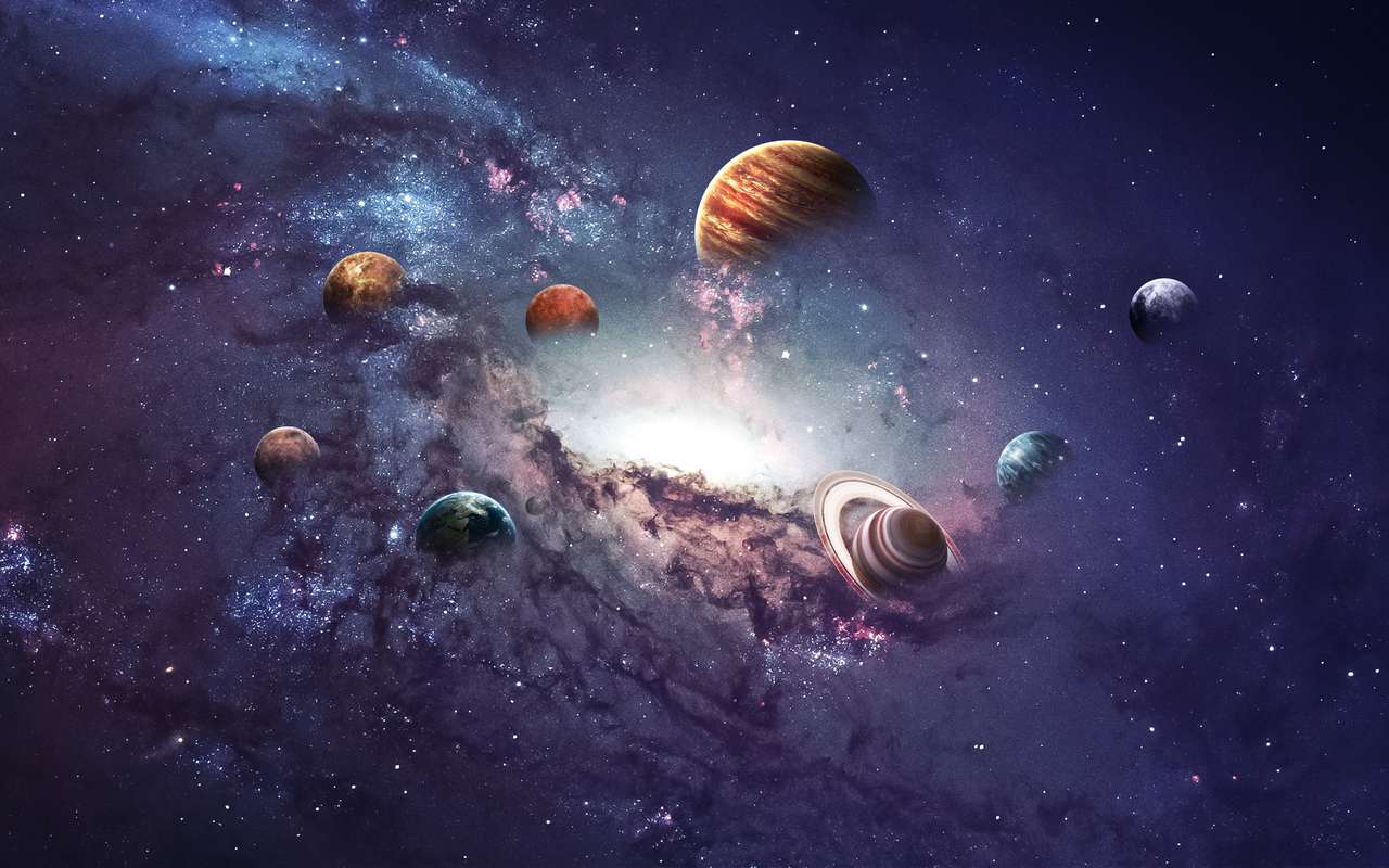 Планети на слънчевата система. онлайн пъзел