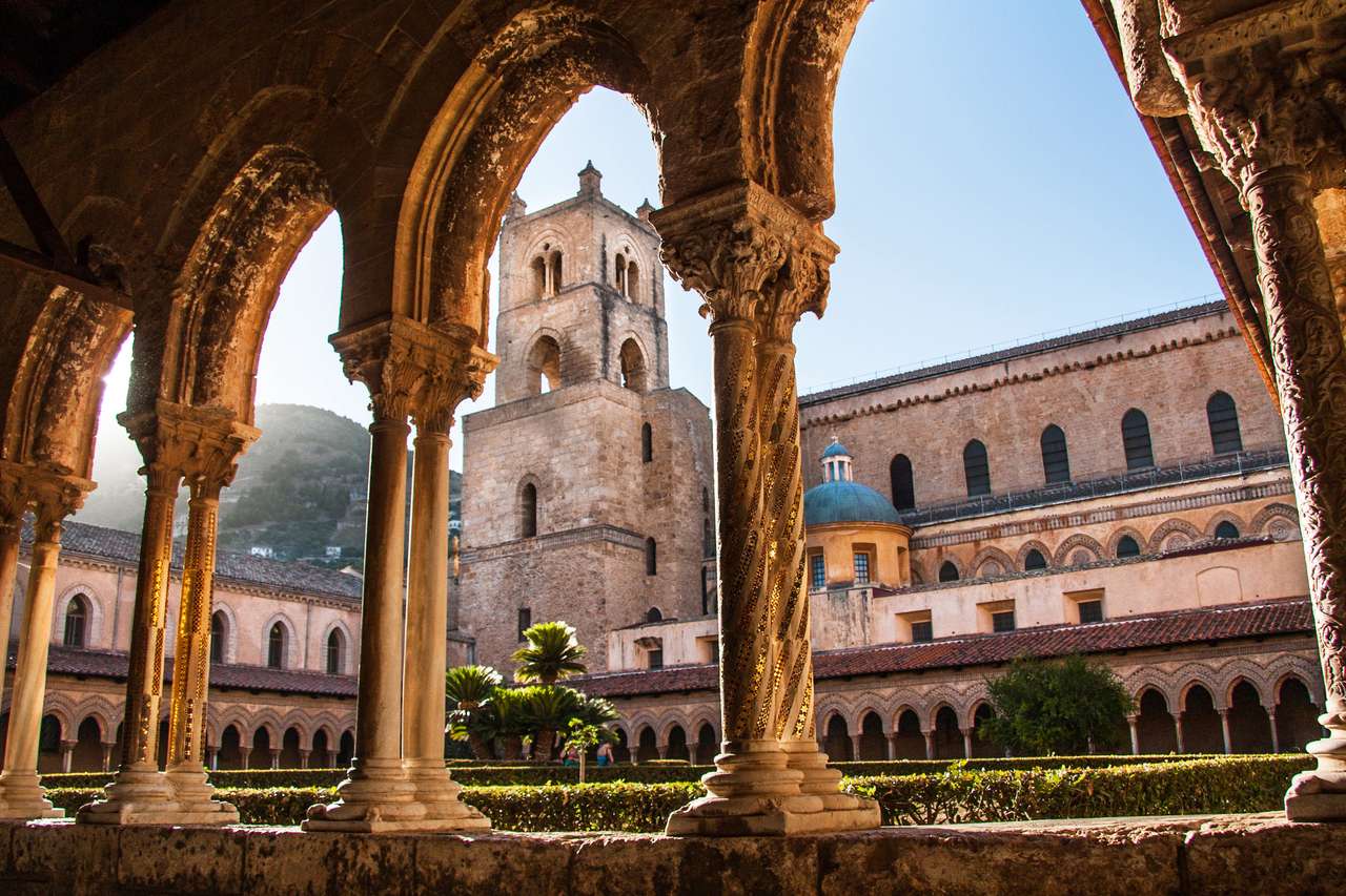 Катедралата на Monreale, Сицилия, Италия онлайн пъзел