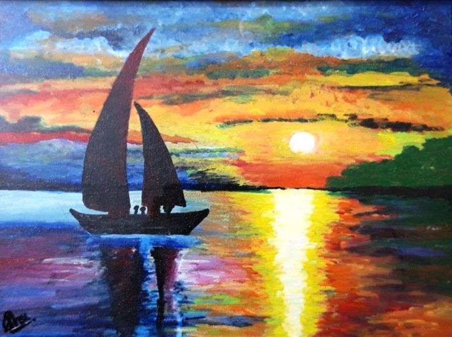 Image reproduction - sunset jigsaw puzzle online