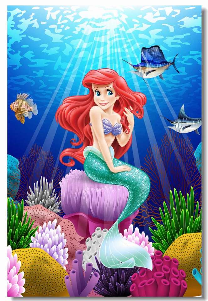 Ariel-sirenita rompecabezas en línea