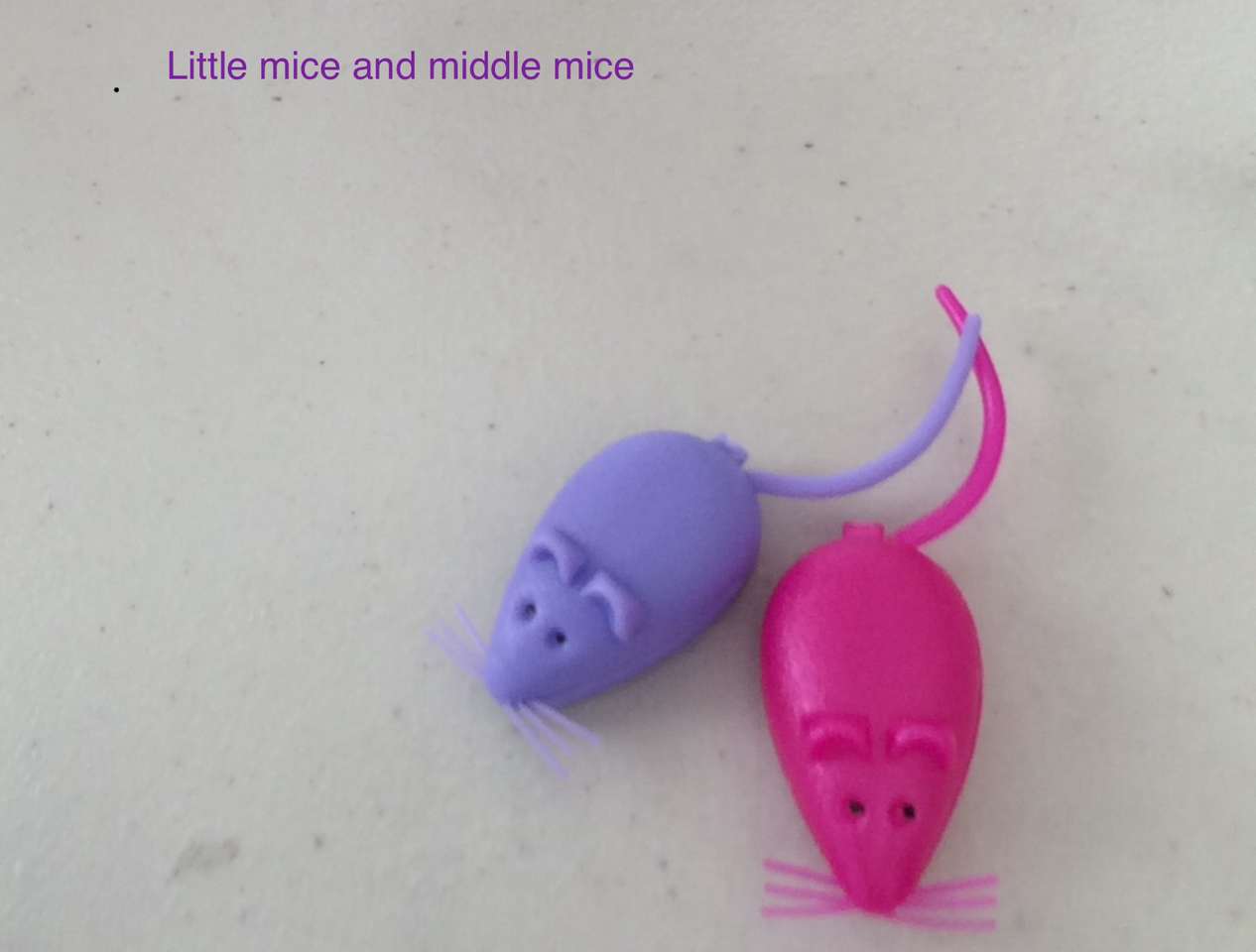 Kleine muizen en middelste muizen legpuzzel online