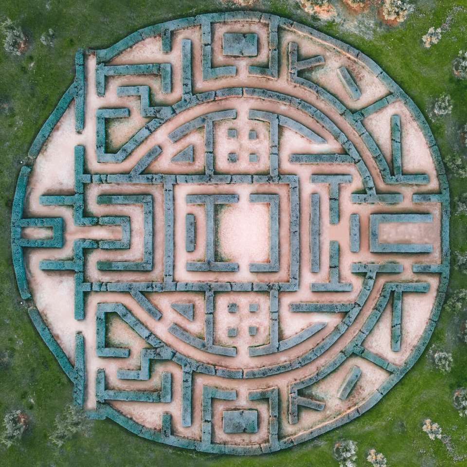 Jardim de labirinto puzzle online
