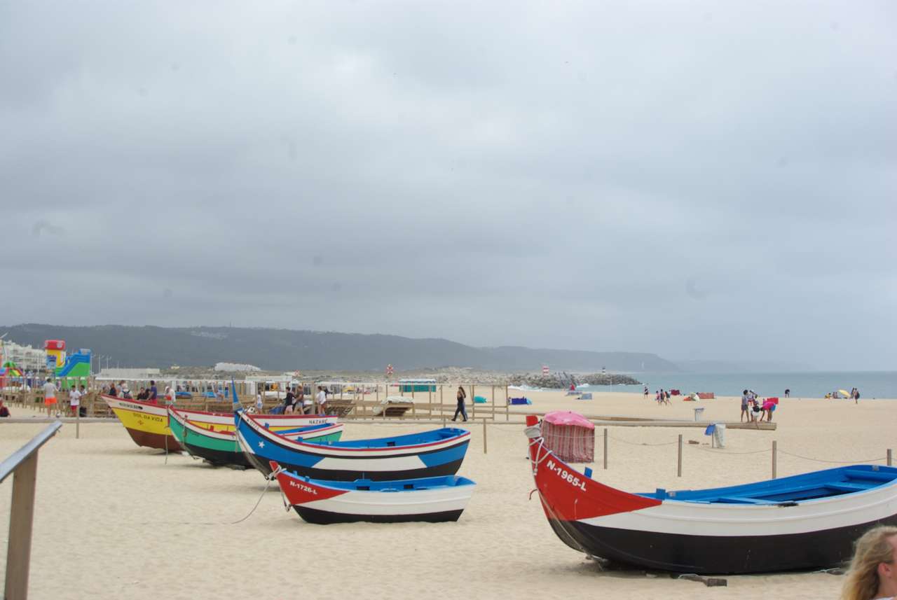 Nazaré Portugalská pláž online puzzle