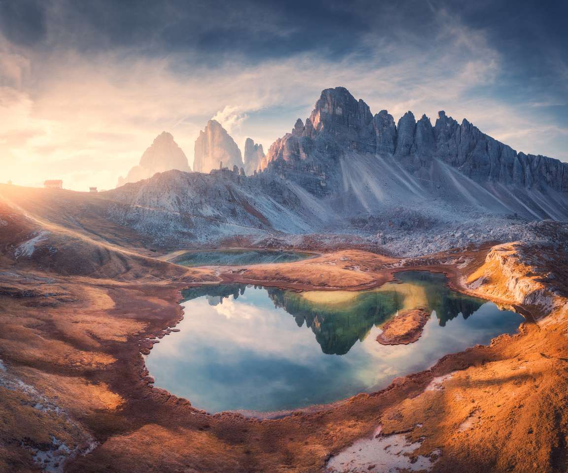 Az olasz Alpok felülnézete kirakós online