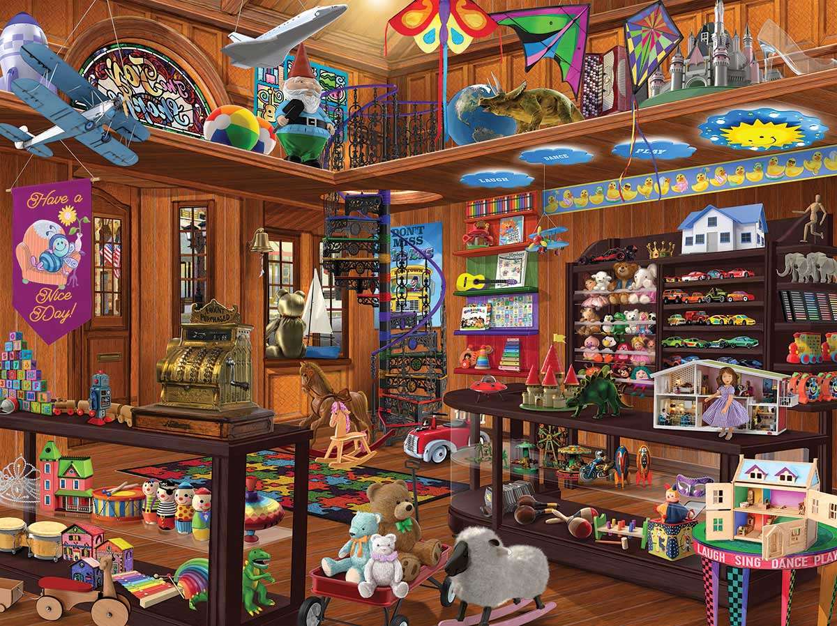 În magazinul de jucării puzzle online