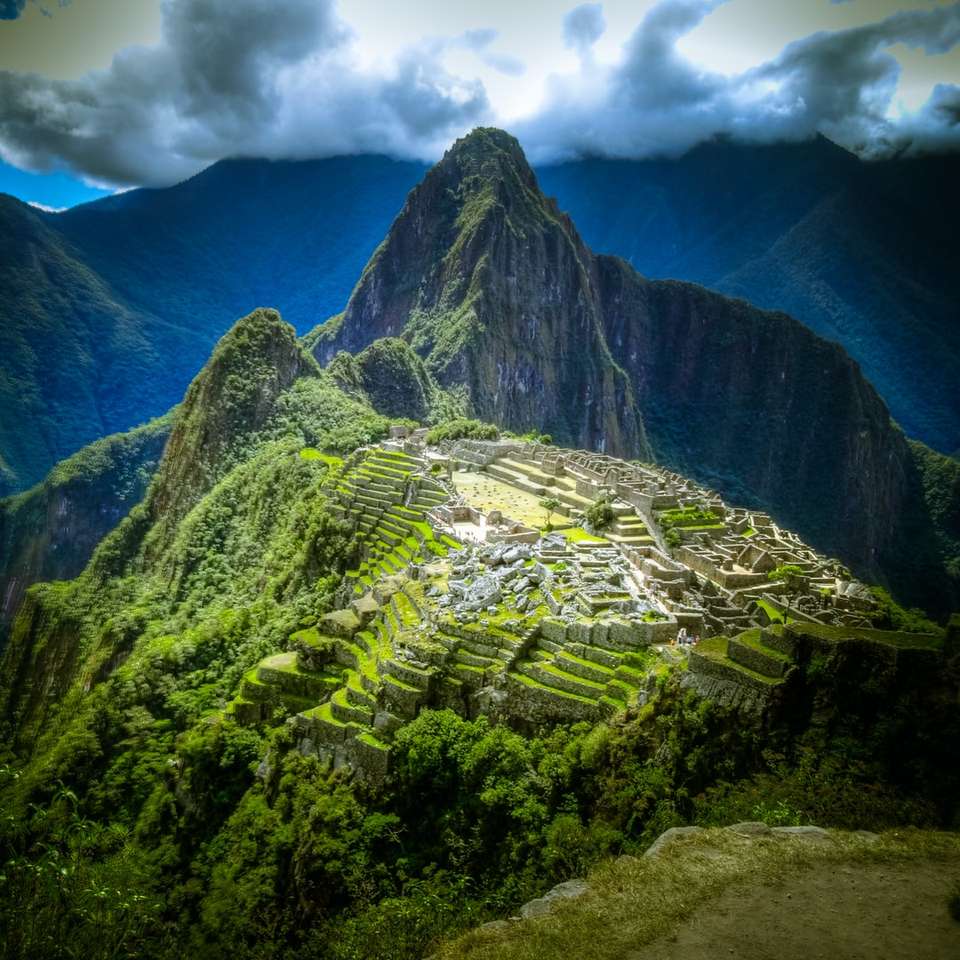 Flygfoto av Machu Picchu, Peru Pussel online