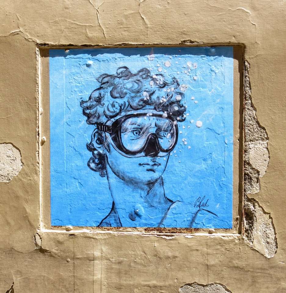 Pictura pe persoană purtând ochelari de protecție jigsaw puzzle online