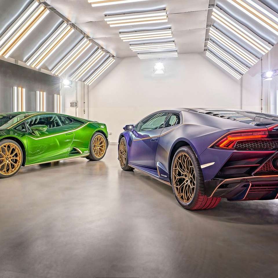 Zwei Lamborghini. Puzzlespiel online