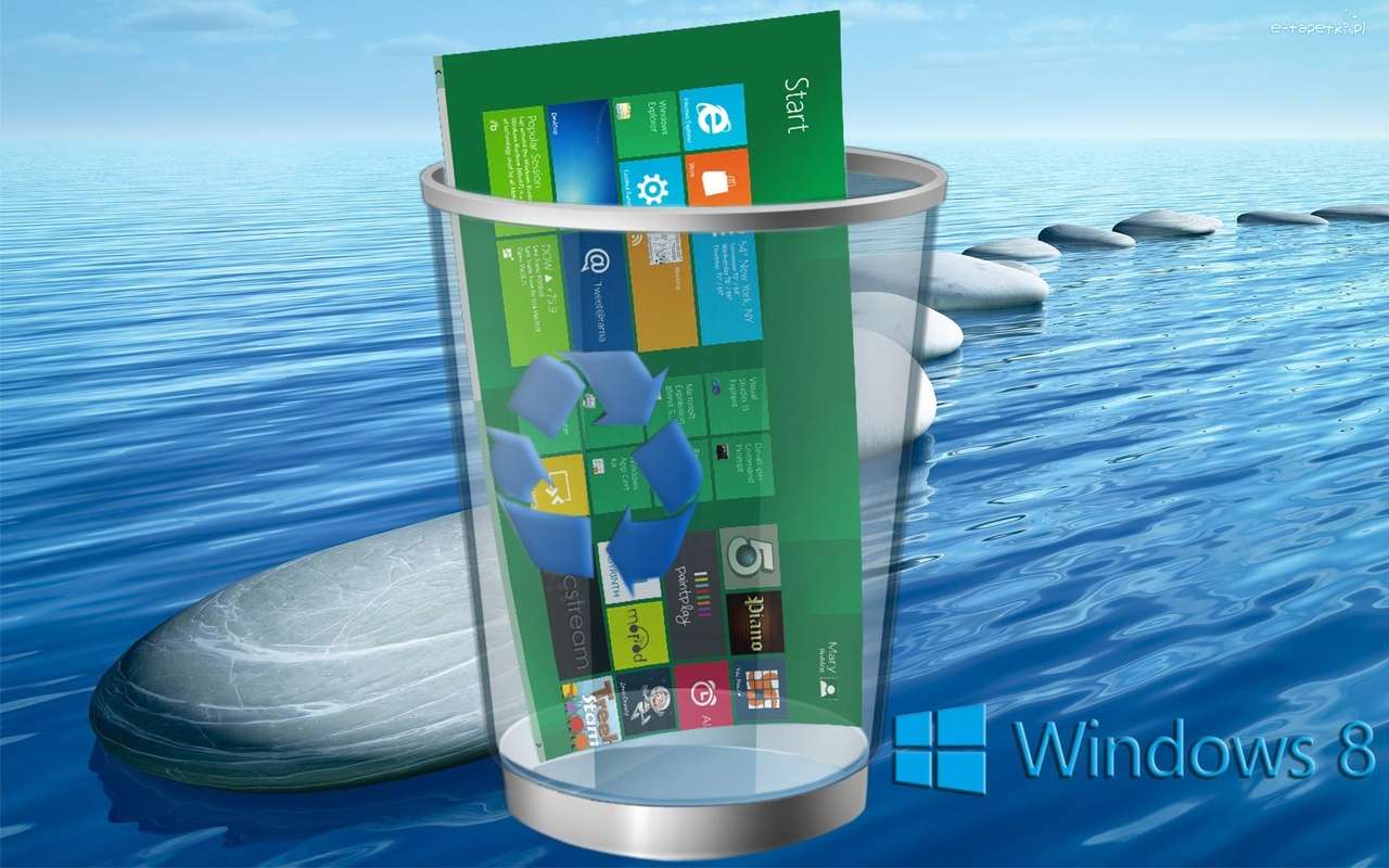 Desktop-Windows 8 pussel på nätet