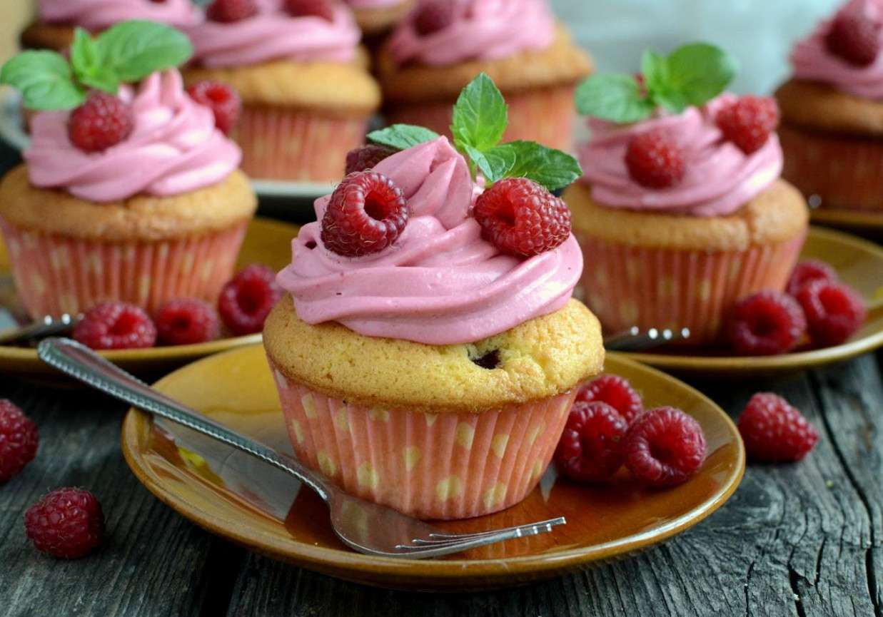 Frambozen cupcakes legpuzzel online