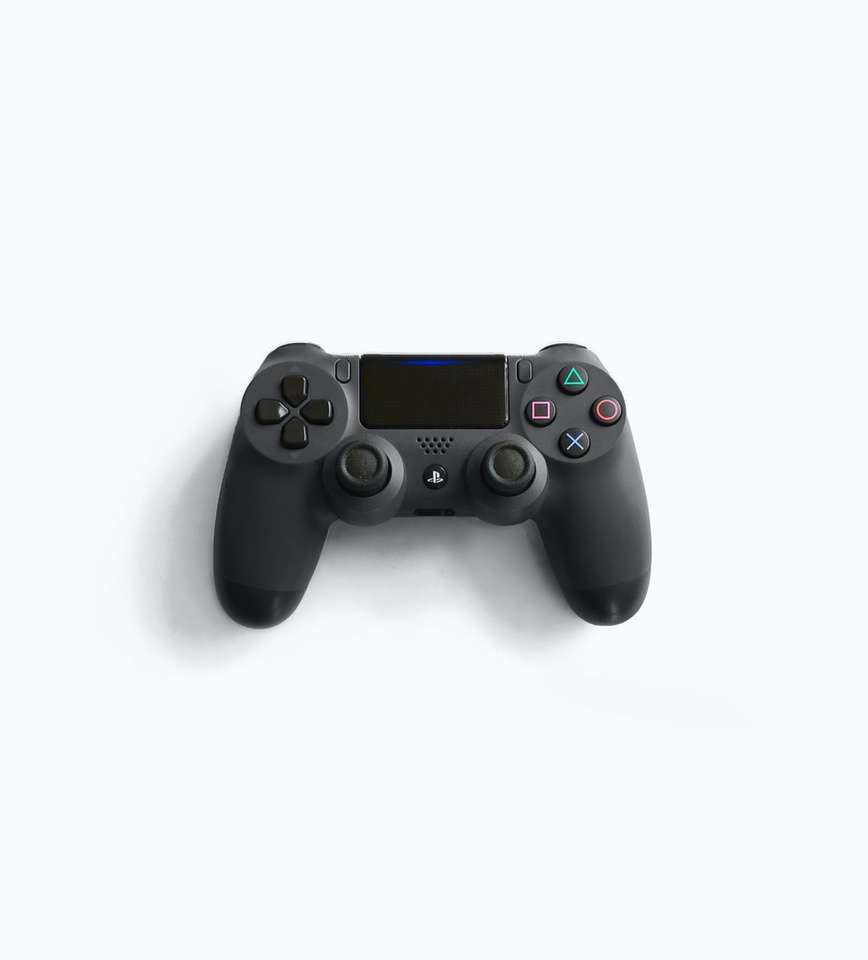 Schwarzer Sony PS4 Gamecontroller Puzzlespiel online