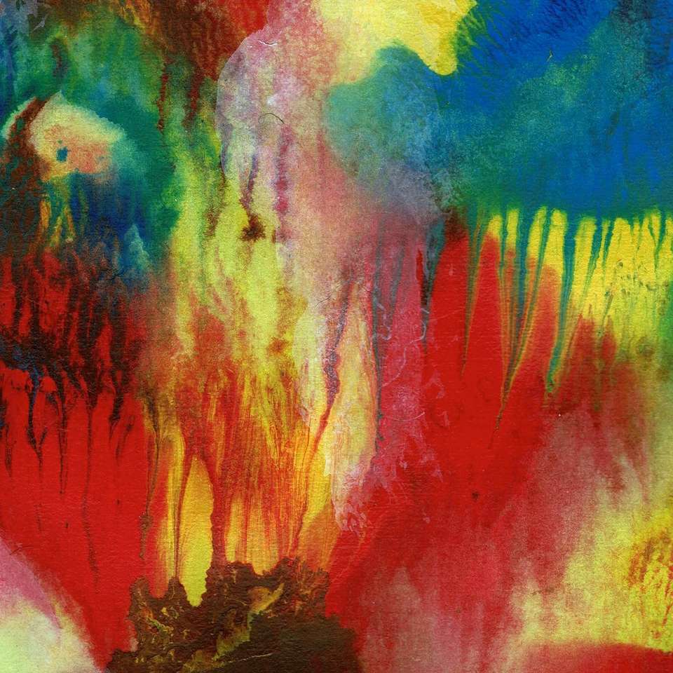 mångfärgad abstrakt målning pussel på nätet