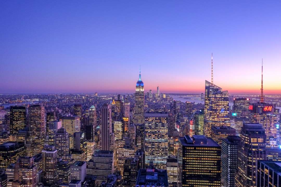 Photographie aérienne de Chrysler Building, New York puzzle en ligne