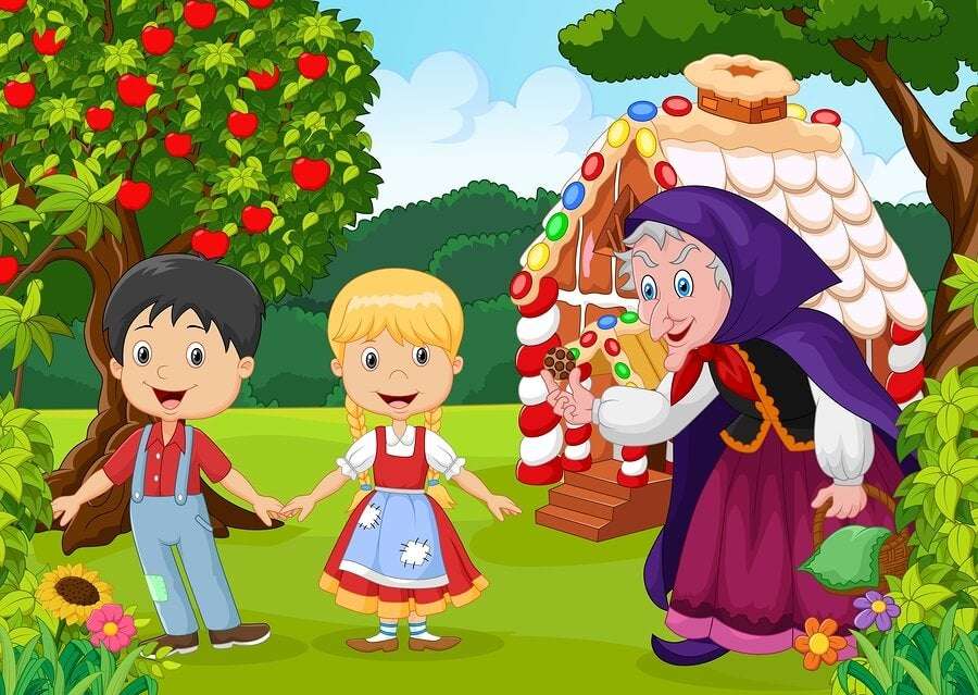 Hansel et Gretel. puzzle en ligne