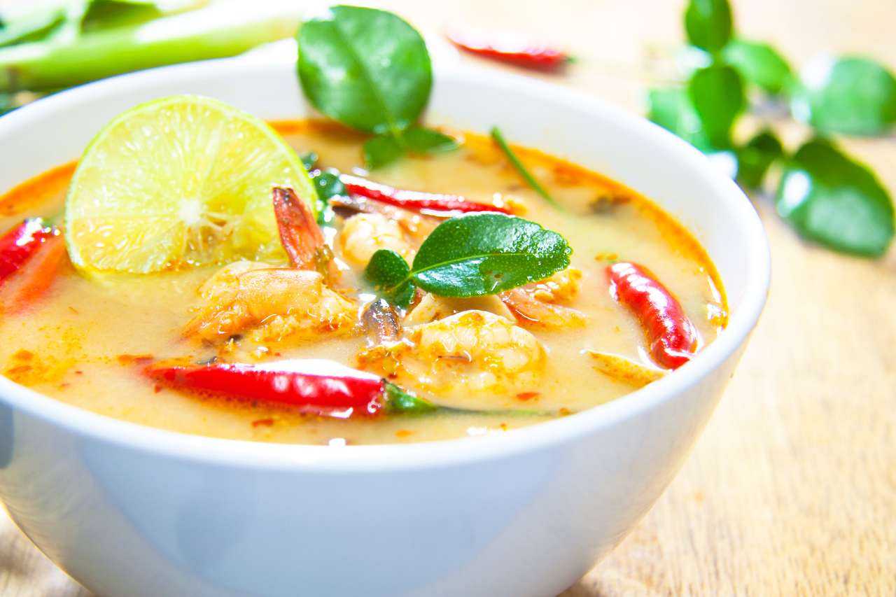 Thai cuisine,Tom Yam Kung. online puzzle