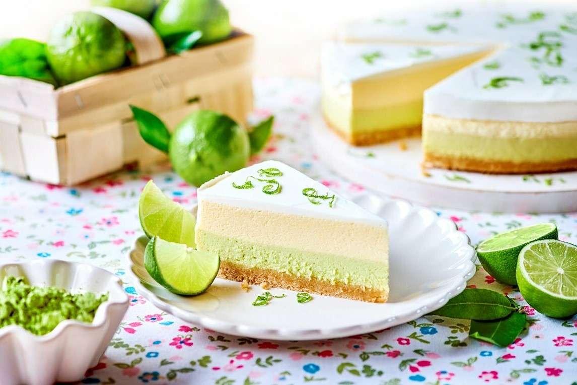 Cheesecake Match-lime jigsaw puzzle online