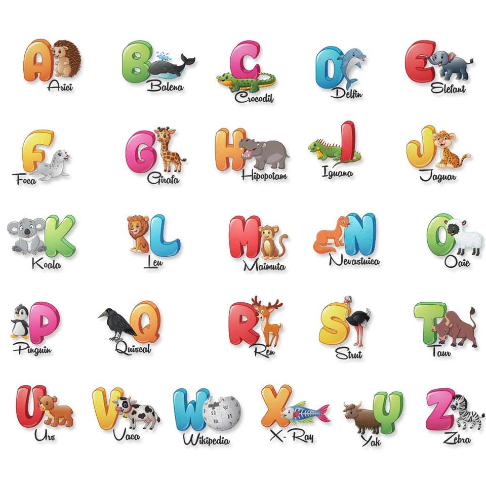 Alfabeto per bambini puzzle online