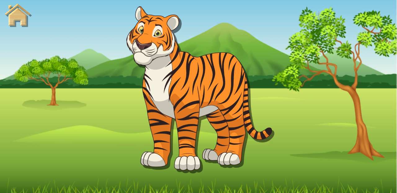 タイガー動物園 オンラインパズル