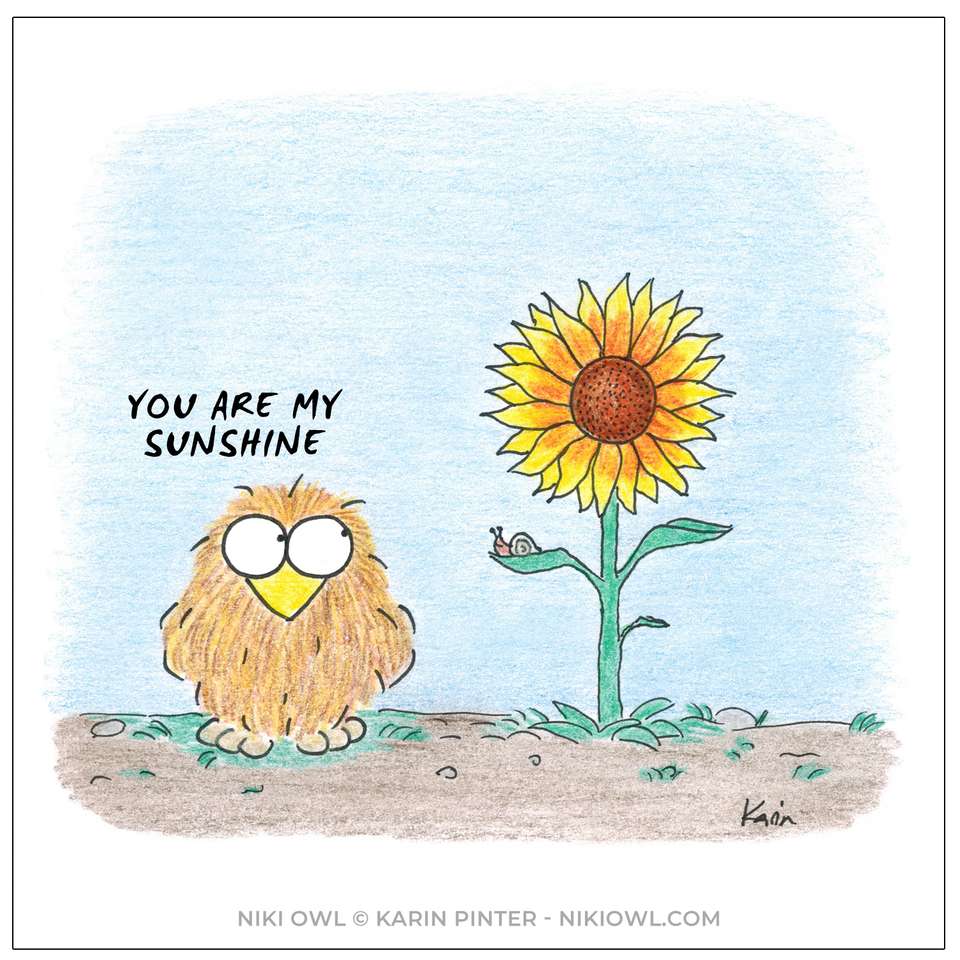 Niki Owl „Tu ești soarele meu” puzzle online