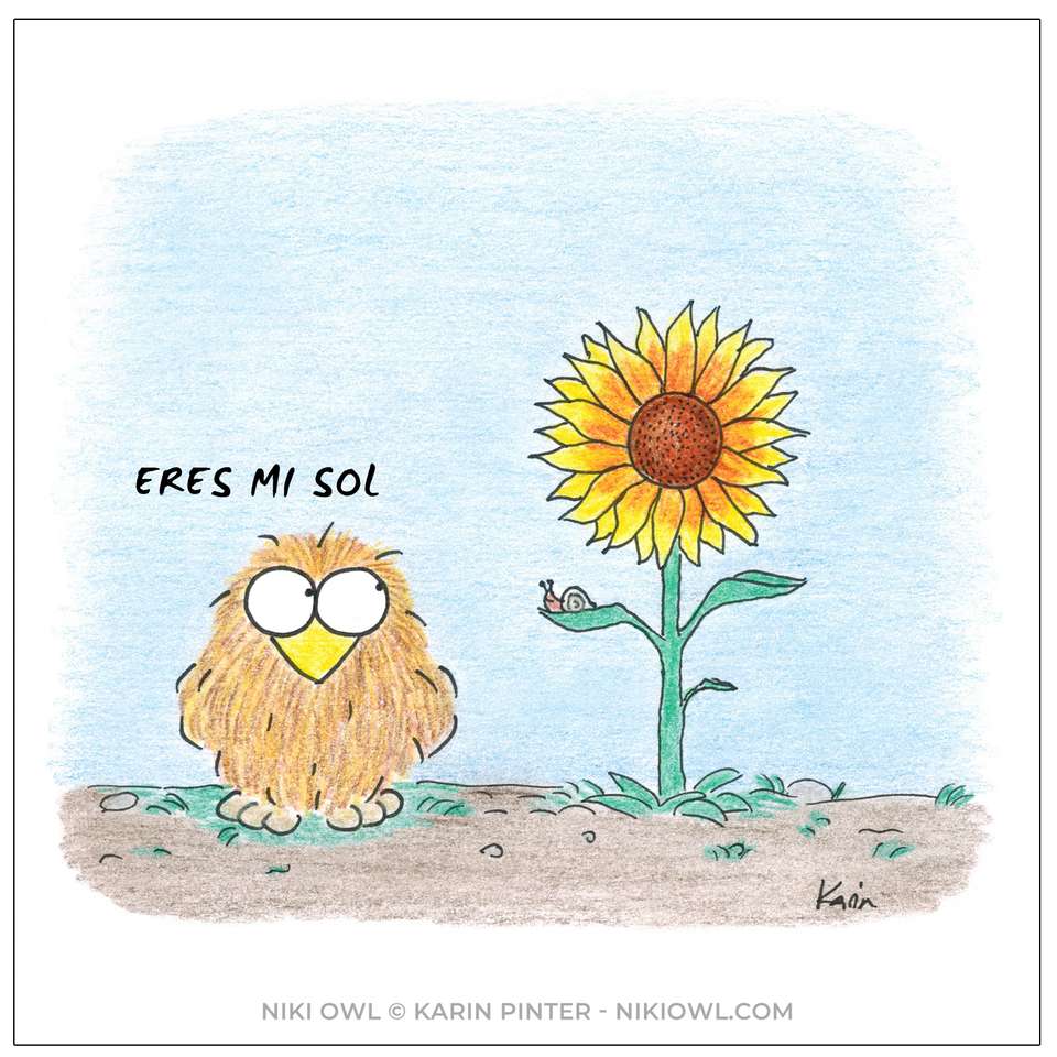 Niki Owl "Du är min sol" Pussel online