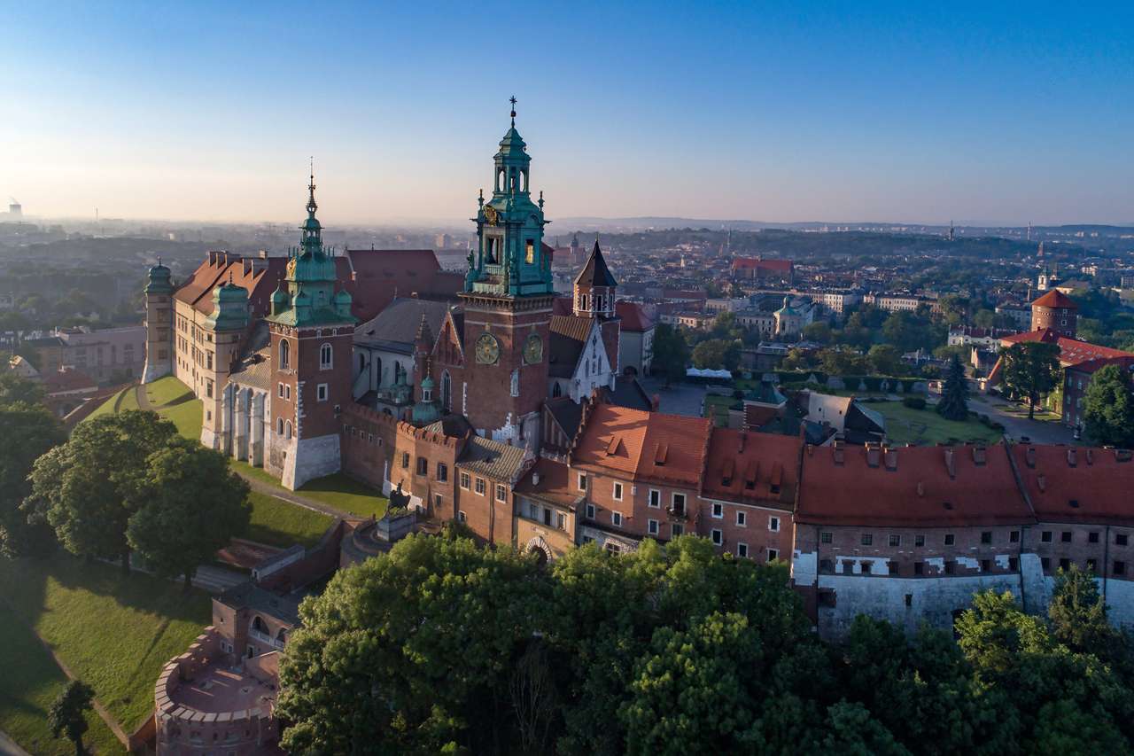 Královský hrad Wawel a katedrála v Krakově online puzzle