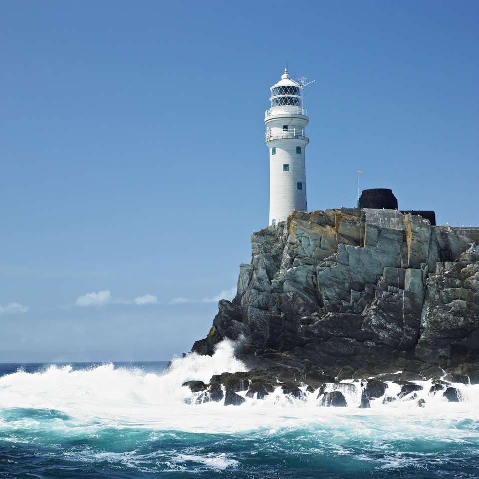 маяк, Fastnet Rock, графство Корк, Ирландия онлайн-пазл