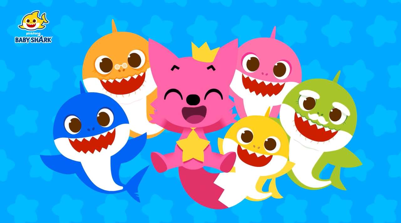 Pinkfong és a cápacsalád kirakós online