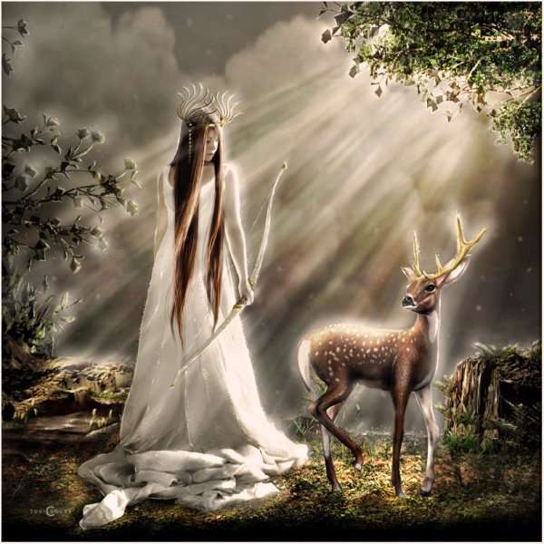 Diana - "The Hunter" ............ online puzzel