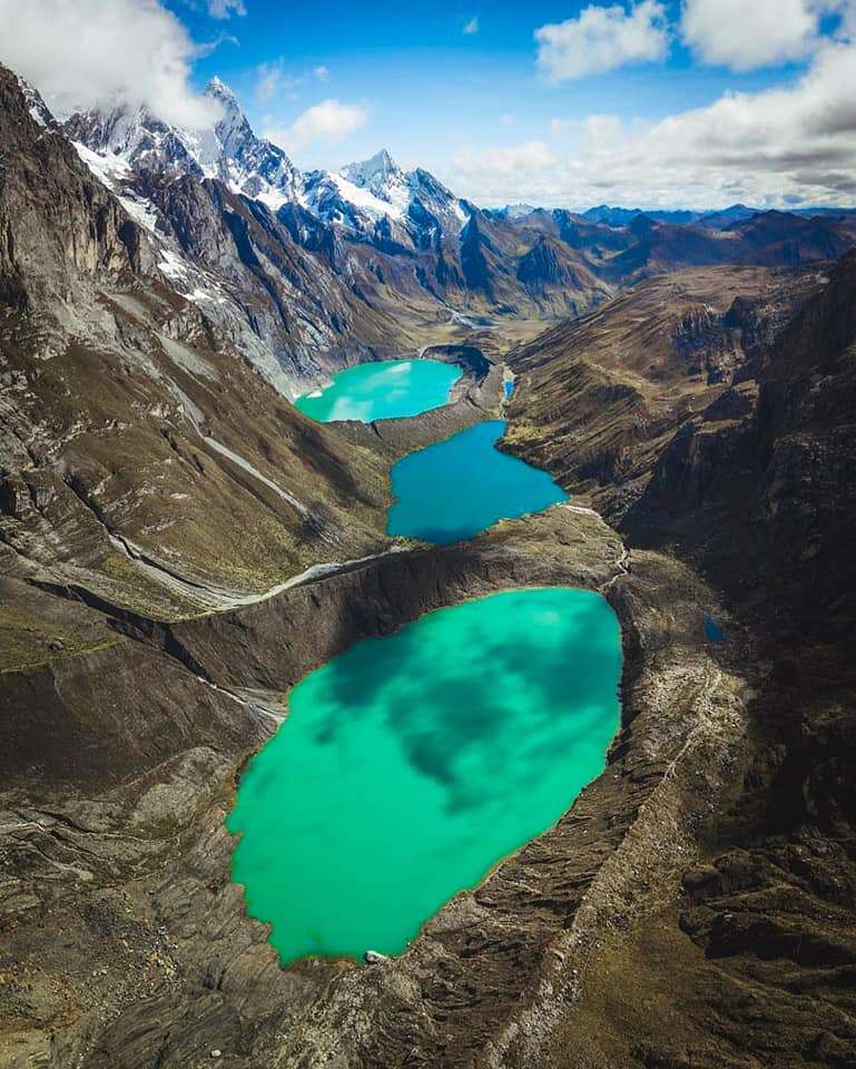 Chaîne de montagnes Huayhuash, Ancash, Pérou puzzle en ligne